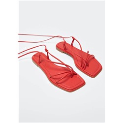 Sandalias cruzadas tiras -  Mujer | MANGO OUTLET Melilla