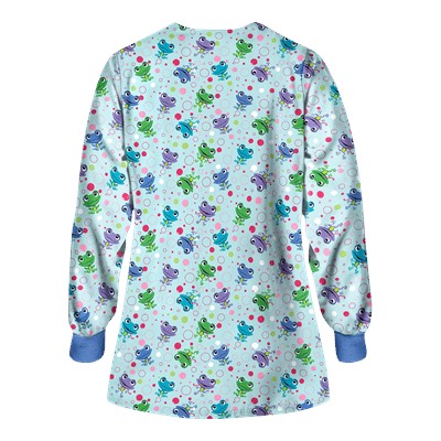 UA Jumpin Jack Navy Print Scrub Jacket