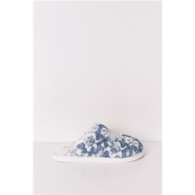 Zapatillas casa borreguito parche oso brillo