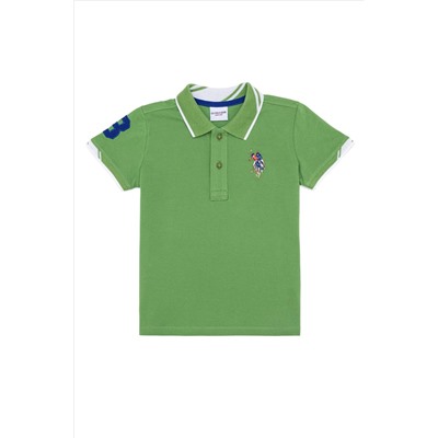 Erkek Çocuk Yeşil Polo Yaka Tişört