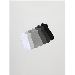 PACK OF 7 PAIRS OF BASIC ANKLE SOCKS