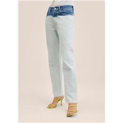 jeans straight tie-dye  -  Mujer | MANGO OUTLET España