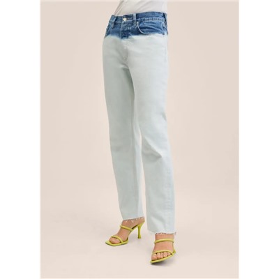 jeans straight tie-dye  -  Mujer | MANGO OUTLET España