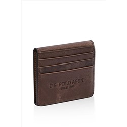 U.S. Polo Assn. US Polo Assn 23831 Unisex Hakiki Deri kartlık/cüzdan KAHVERENGİ 23uu.s0030