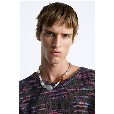 CAMISETA PUNTO TEXTURA BOUCLÉ