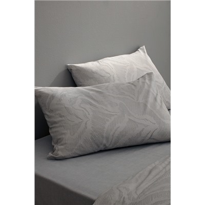 Coyan King Size %100 Pamuk Ranforce Baskılı Nevresim Takımı - Gri
