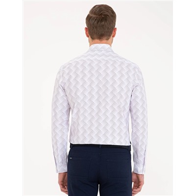 Çok Renkli Slim Fit Uzun Kollu Gömlek