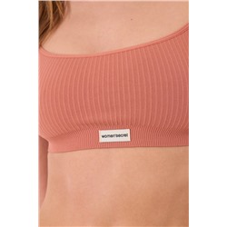 Top canalé seamless rosa