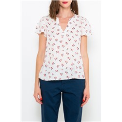 Blusa Blanco y rojo