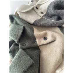 Мужской пуловер поло из смесовой шерсти MANG*O