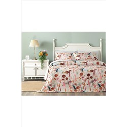 English Home Spring Time Dijital Baskılı Soft Cotton Tek Kişilik Nevresim Takımı 160x220 Cm Bej TYCMT4EV6N168555239258278