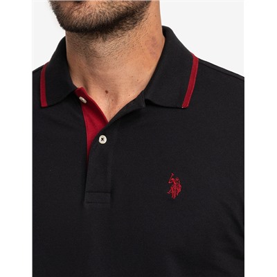 SLIM FIT STRETCH SOLID PIQUE POLO SHIRT