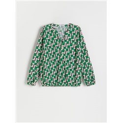 Gemusterte Viskosebluse