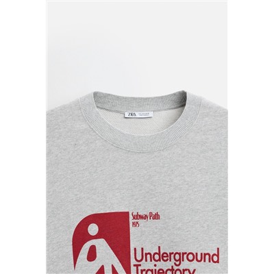 SUDADERA ESTAMPADA COMBINADA