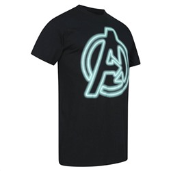 AVENGERS MARVEL Neon Herren T-Shirt FCMTS019BLK