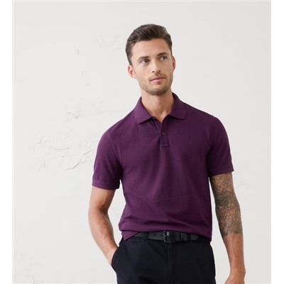 Cotton Monogram Pique Polo