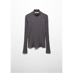Camiseta canalé cuello perkins