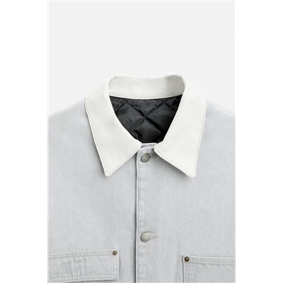CHAQUETA DENIM CUELLO CONTRASTE LIMITED EDITION