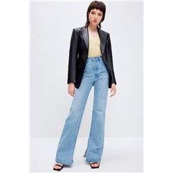 Chaqueta de piel Negro