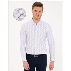 Çok Renkli Slim Fit Uzun Kollu Gömlek