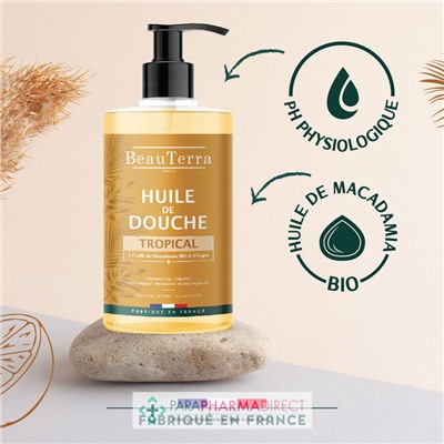 BeauTerra Huile de Douche - Tropical 750 ml