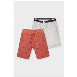 Multipack 2er - Bermudas - Leinen-Mix