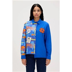Bad Bear, Anastasia Saks Mavisi Kadın Baskılı Gömlek