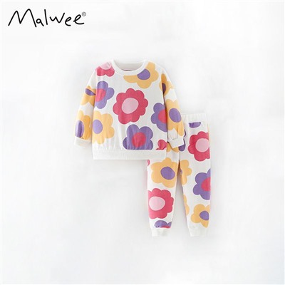 Костюм из футера для девочек Malwe*e