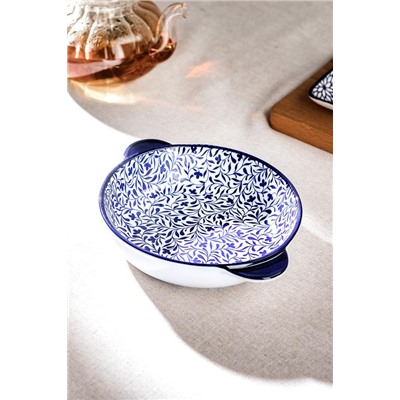 Rêve Bleu Tours New Bone China Yuvarlak Kulplu Tabak