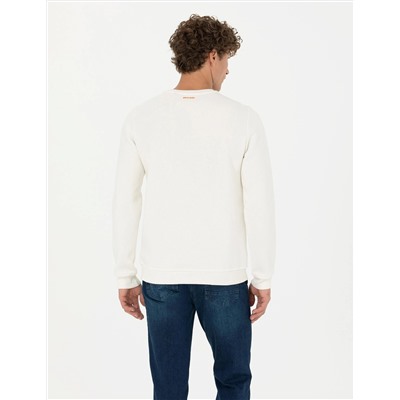 Ekru Regular Fit Sweatshirt