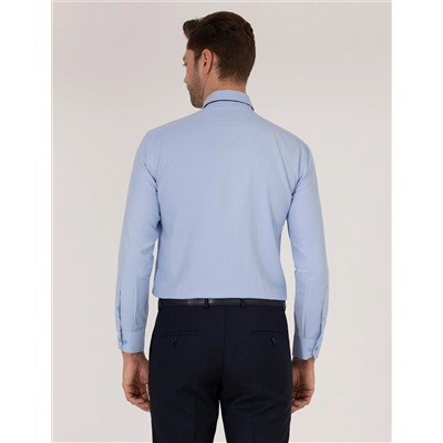 Koyu Mavi Slim Fit Oxford Gömlek