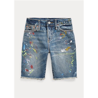 Boys 8-20 Paint-Splatter Sullivan Slim Denim Short