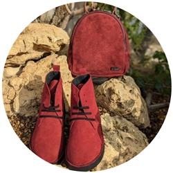 Ab. Zapatos 1619/2 New R · GRANATE+AB.Z · Pelle · mochila serraje (610) GRANATE АКЦИЯ