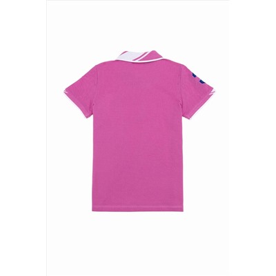 Erkek Çocuk Pembe Polo Yaka Tişört