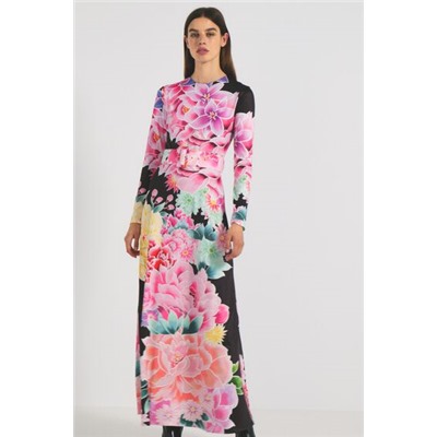 Vestido largo flores