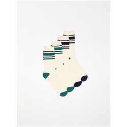 PACK OF 2 PAIRS OF STRIPED SOCKS
