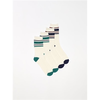PACK OF 2 PAIRS OF STRIPED SOCKS