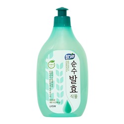 LION CHARMGREEN Pure Fermentation Средство для мытья посуды, овощей и фруктов Горные травы 480мл