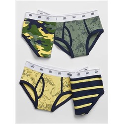 Kids Print Briefs (4-Pack)