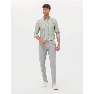 Haki Regular Fit Uzun Kollu Gömlek