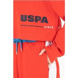 Kadın Kırmızı Kapüşonlu Sweatshirt