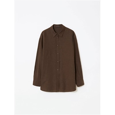 Рубашка однотонная, B3013/tiramisu