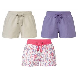 esmara Damen Sweatshorts, mit Baumwolle und aufgesetzte Gesäßtaschen