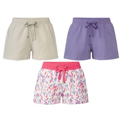 esmara Damen Sweatshorts, mit Baumwolle und aufgesetzte Gesäßtaschen