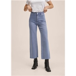 Vaqueros culotte tiro alto -  Mujer | MANGO OUTLET Melilla