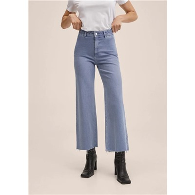 Vaqueros culotte tiro alto -  Mujer | MANGO OUTLET Melilla