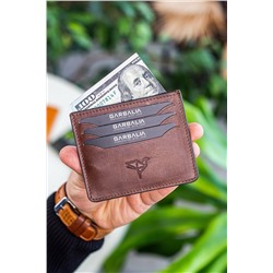 Garbalia Walteria Crazy Deri Mini Unisex Kahverengi Kartlık WALTERIACRAZY