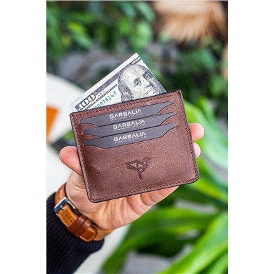 Garbalia Walteria Crazy Deri Mini Unisex Kahverengi Kartlık WALTERIACRAZY