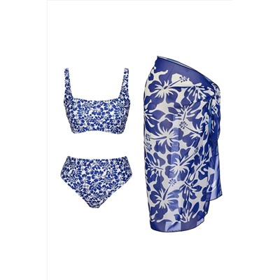 SAILOR moda, Pareolu Straplez Askılı Bikini Takım