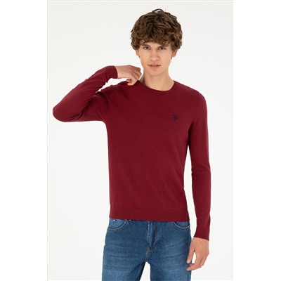 Erkek Bordo Basic Kazak